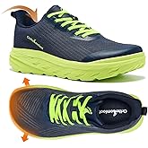 OrthoComfoot Orthopedic Diabetic Men's Wide Shoes: Comfortable Arch Support Running Sneakers, Plantar Fasciitis Wide Toe Box Work Tennis Outdoor Walking Shoes for Swollen Feet, Heel Pain