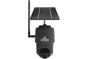 TACTACAM – Defend 360 Cellular Security Camera, 4K Photos, 1080p Video, Solar + Rechargeable Battery, 360° Pan/Tilt/Zoom, LTE Cellular, Motion Alerts, Weather Resistant