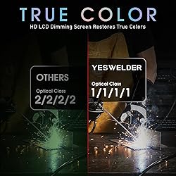 YESWELDER Large View Auto Darkening Welding