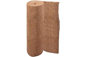 HHTHH Natural Coconut Fiber Liner Sheets 40 x12 inch Coconut Mat Squared Fiber Coir Liner Roll for Garden Decoration Insulation Flowerpot Basket Liner Pet Bed Pad