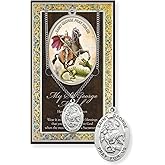 Hirten St. George Pewter Medal Pendant with Chain, Made in USA