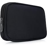 E-Tree Travel Tech Organizer Bag,Electronics Accessories Case,Black | pouch for cord cable charger laptop computer accessory power bank earphone hub mouse