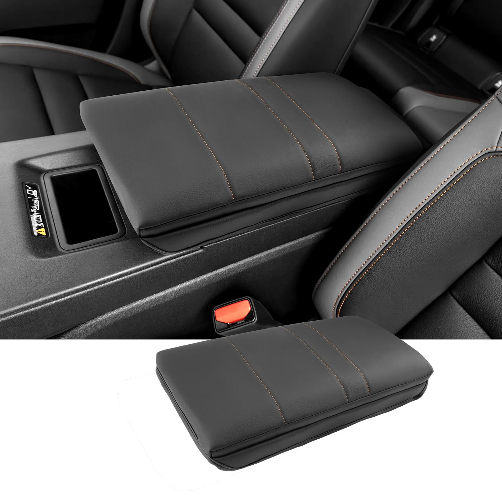 Photo 1 of ***MINOR DAMAGE*** ***READ CLERK NOTES*** Coleya 2024 2025 2026 Prologue Center Console Cover for Honda Prologue (EX/Touring/Elite), Cushion &Comfy Leather Armrest Cover 2026 2025 Prologue Accessories (Padded)