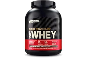 Optimum Nutrition Gold Standard 100% Whey Protein Powder, Double Rich Chocolate, 5 Pound (Packaging May Vary)