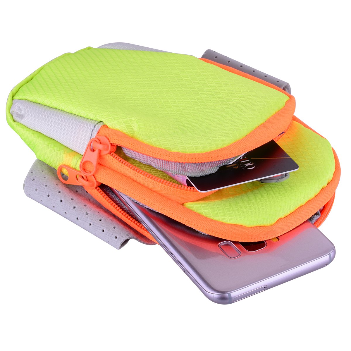 Sports Armband Arm Bag Multifunctional Sports Pocke For Men and Women Running,Cycling,Gym Exercise,Fits Up To iPhone 7/7 Plus, 6s/6s Plus, Samsung Galaxy S8/S7/S6/ Edge 6.0 Inch