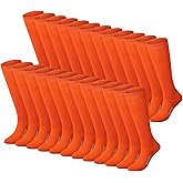 Haysandy 24 Pairs Soccer Socks Youth Football Softball Baseball Team Sock Bulk Unisex High Long Tube Sport Sock