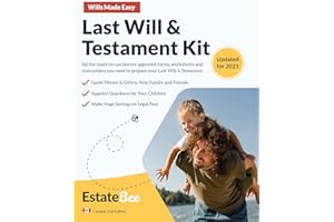 Last Will & Testament Kit (2022, Canadian Edition Book 1)