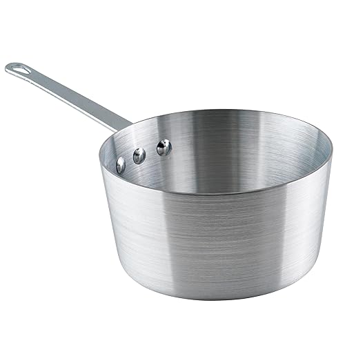 Winco Heavy-Duty Aluminum Tapered Sauce Pan, 3mm, 2.5 Quart