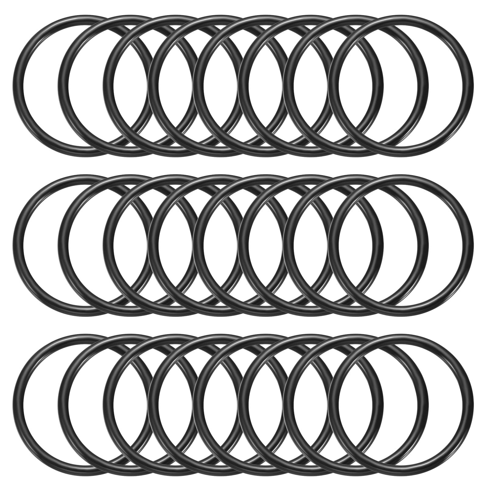 PATIKIL 3.8 Inch Dream Catcher Rings, 24 Pcs Plastic Macrame Wreath Floral Round Ring Hoop for Home Car DIY Craft Wedding Wall Hanging Decorations, Black
