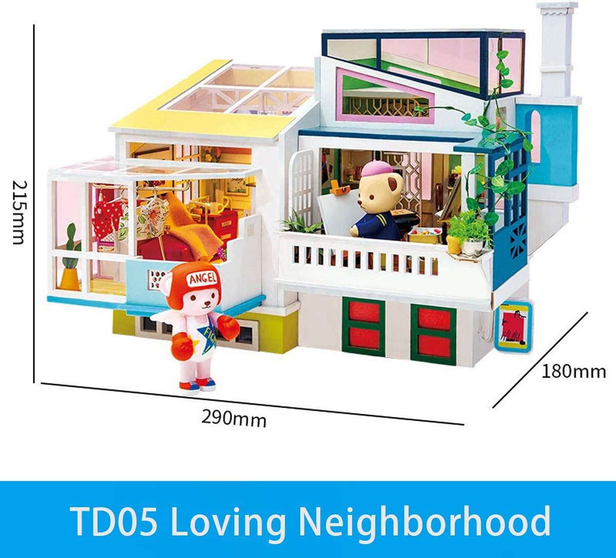 casitas de muñecas de madera para niñas