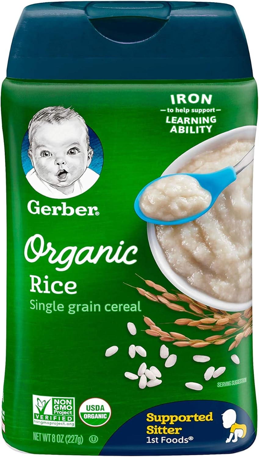 baby gerber rice cereal