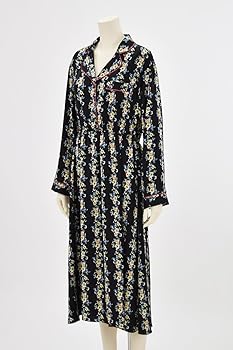 Amazon ダブルクローゼット W Closet 花柄プリント開襟シャツワンピース ワンピース チュニック 通販