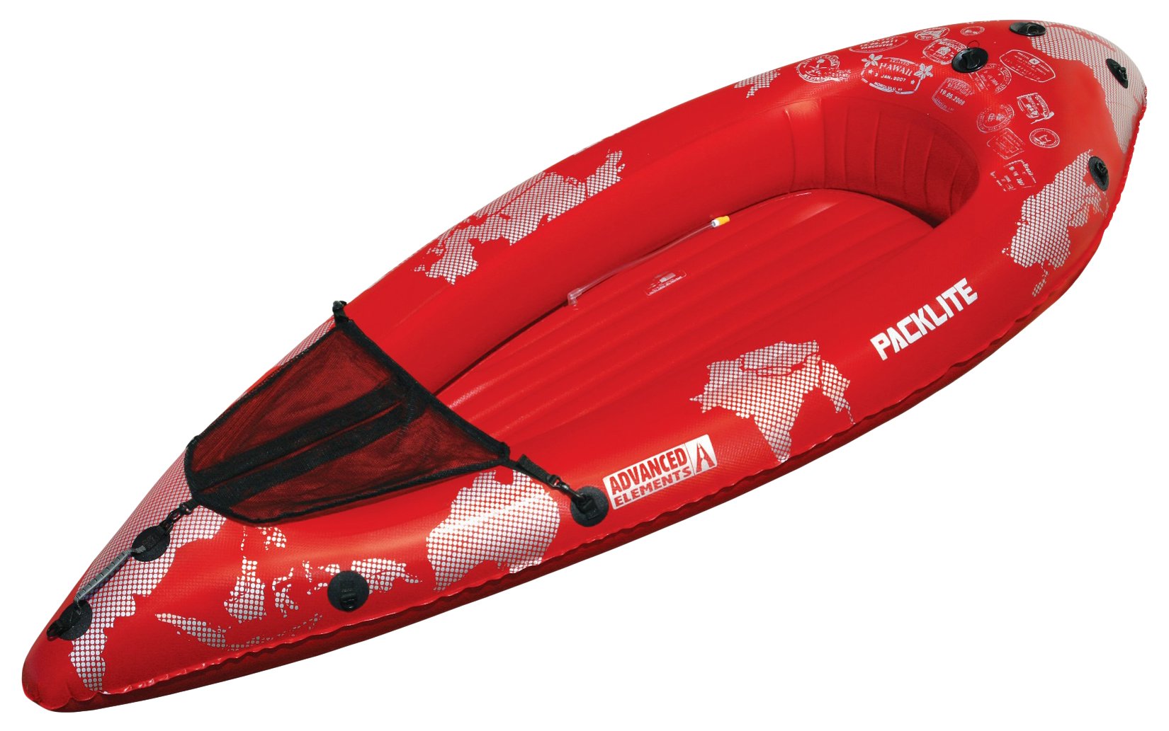 ADVANCED ELEMENTS PackLite Inflatable Kayak, Red Sams by the Beach