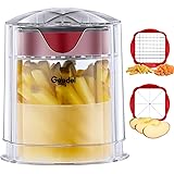 Geedel French Fry Cutter Apple Cutter, Easy to Clean Potato Cutter, Ultra Blades Dishwasher Safe Fry Cutter Apple Slicer Core
