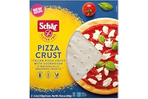 SCHÄR Schar - Pizza Crust - Certified Gluten Free - No GMO's, Wheat or Lactose- (2 - 5.3 oz) 4 Pack