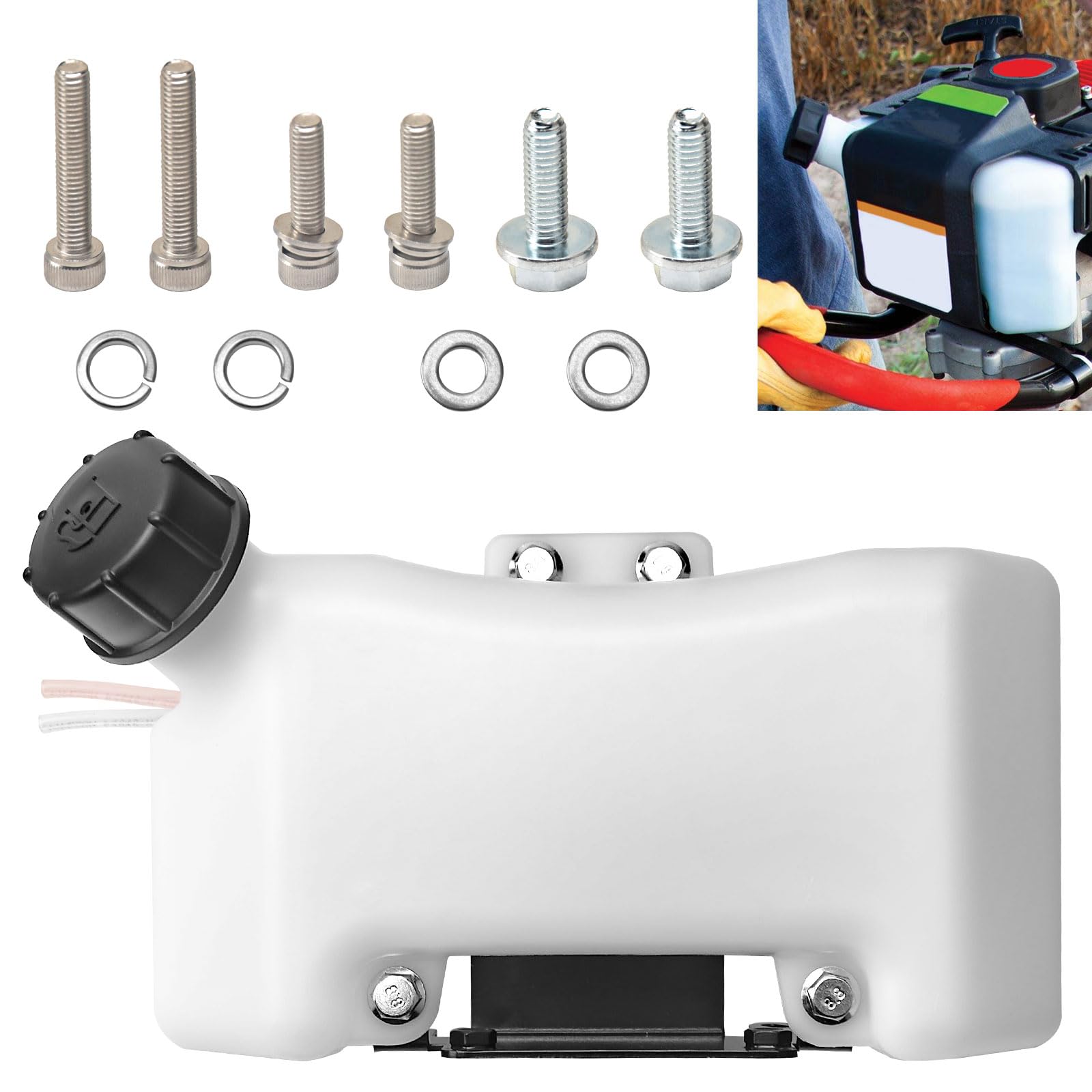 Photo 1 of 10683 Fuel Gas Tank Kit Compatible with Earth-quake Viper Engine MC33, MC43 MC440, E43, 43cc, 52CC 2-Cycle Models, Replace 3004118, 10310, 35064, 31452