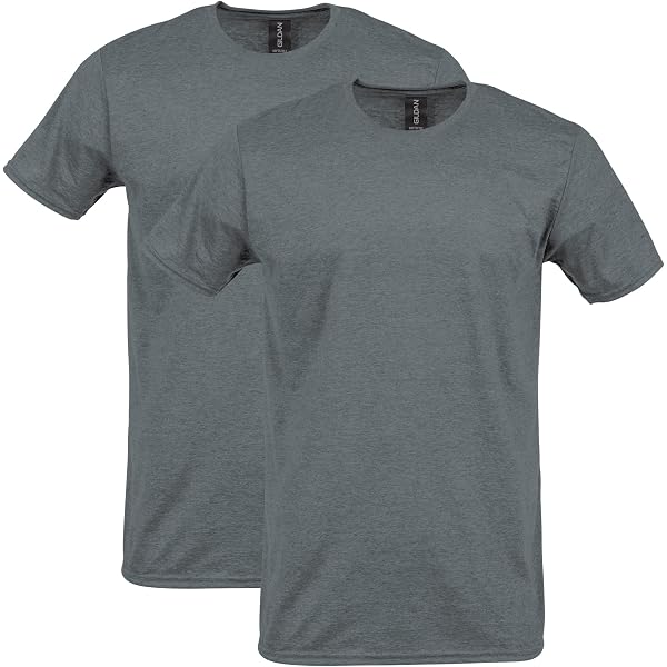 Gildan Uomo Classic - 2 T-shirt In Cotone, Pacco Da 2, Taglia Large, Colore Nero E Verde Irlanda, Modello G500