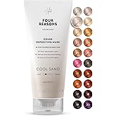 FOUR REASONS Color Mask, Cool Sand Blonde (27 Colors) – Hair Gloss & Color Depositing Conditioner – Semi Permanent Hair Toner for Color-Treated Hair Color For Women – Vegan & Cruelty-Free – 6.76 fl oz