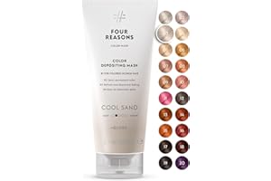 FOUR REASONS Color Mask, Cool Sand Blonde (27 Colours) – Hair Gloss & Colour Depositing Conditioner – Semi Permanent Hair Ton