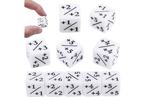 YASYU 24 Pieces Dice Counters Token Dice, D6 Dice Cube Loyalty Dice Compatible with MTG CCG, Card Game Accessories
