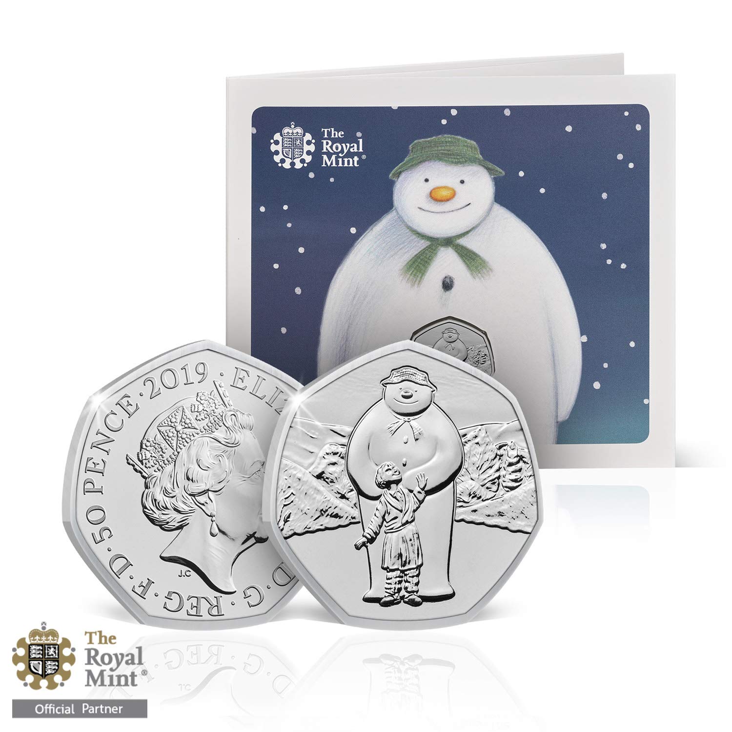 The Snowman 50p Official Royal Mint 2019 BU Fifty Pence Coin