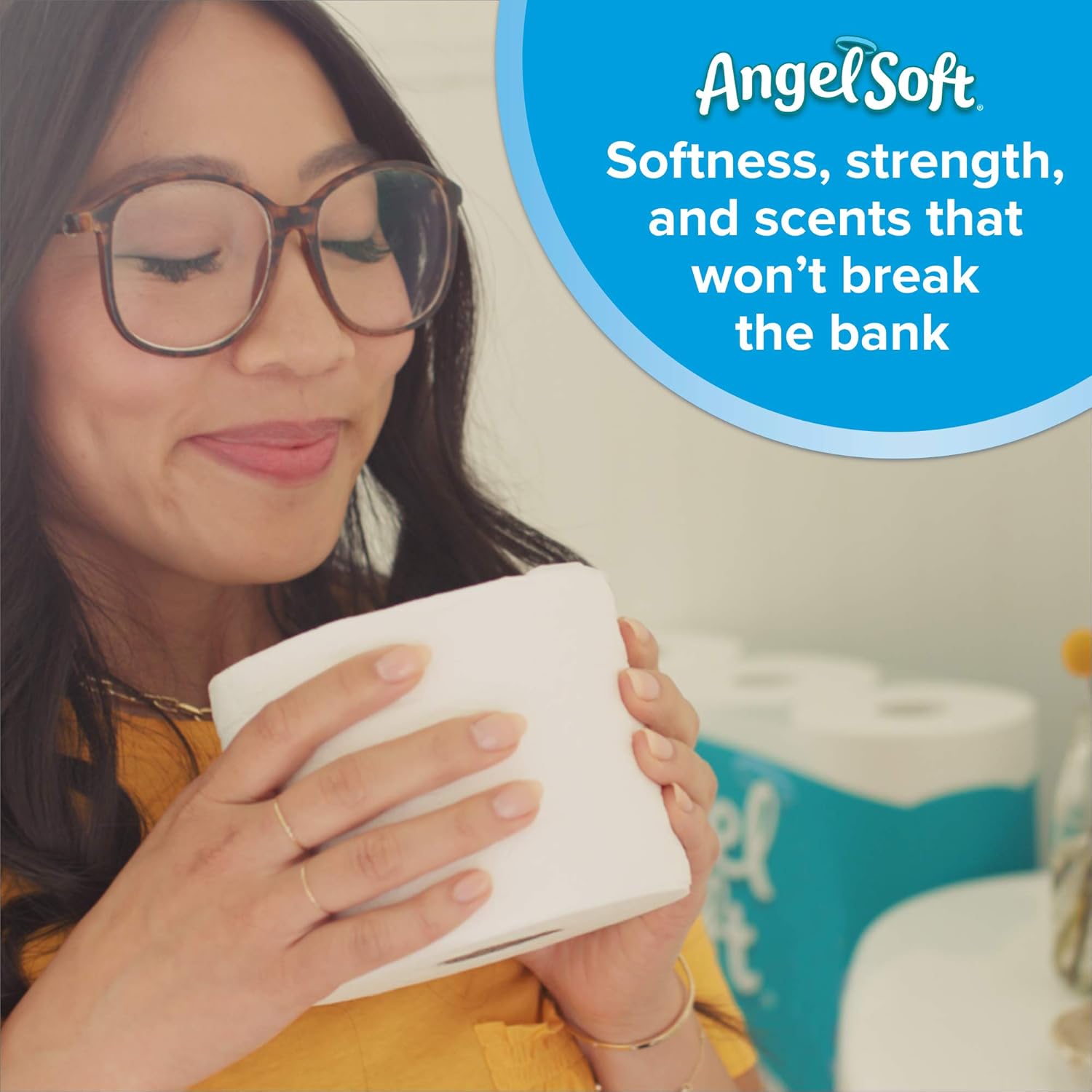 Angel Soft Toilet Paper with Fresh Linen Scent, 48 Double Rolls= 96 Regular Rolls, 200+ 2-Ply: Health & Personal Care