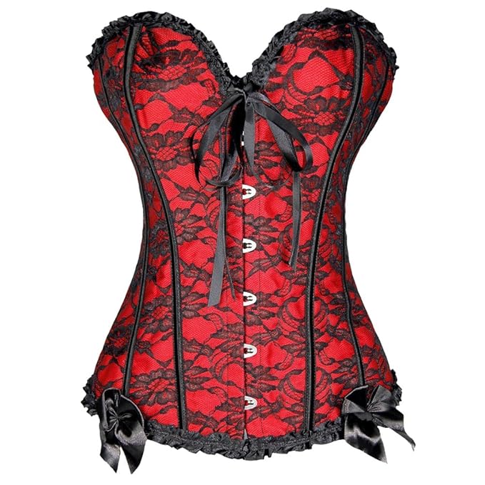 title=Kiwi-rata Donna sexy Burlesque Bustino Corsetto a cuore con g-string