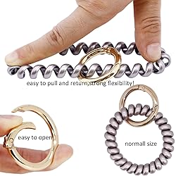 BIHRTC 6 Color Wrist Key Chain Stretch Wristband