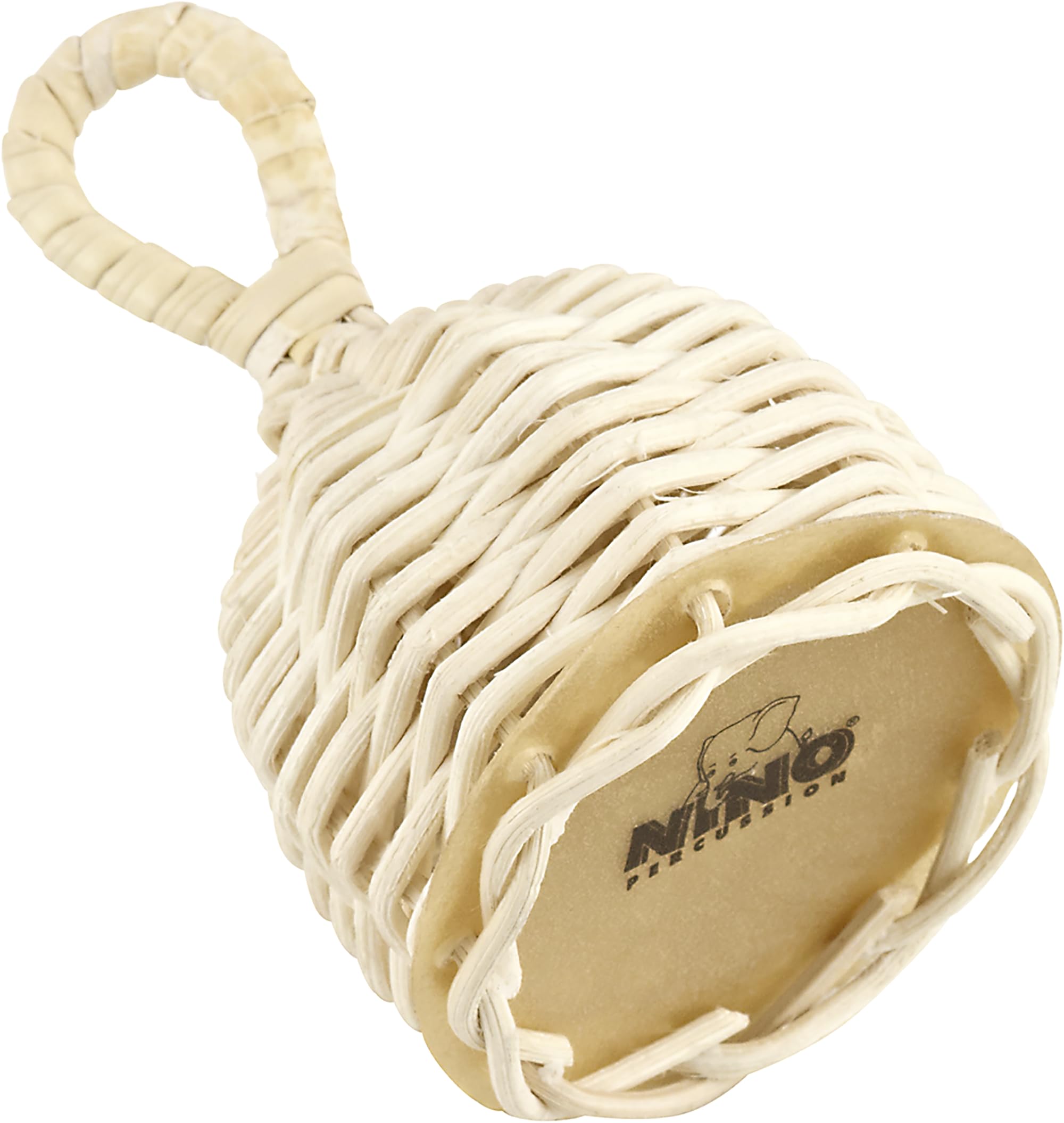 Nino Percussion Caxixi Shaker Instrument - Musical Instrument for Children from 3 Years - Rattan und Leather, Natural (NINO501)