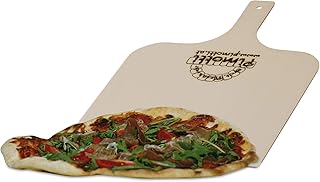Pimotti Pizzaschaufel/Brotschaufel/Flammkuchenbrett aus naturbelassenem Sperrholz für Pizzastein (1er Set)