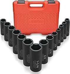 Neiko 02476A 1/2" Impact Socket Set, 14 Piece 6