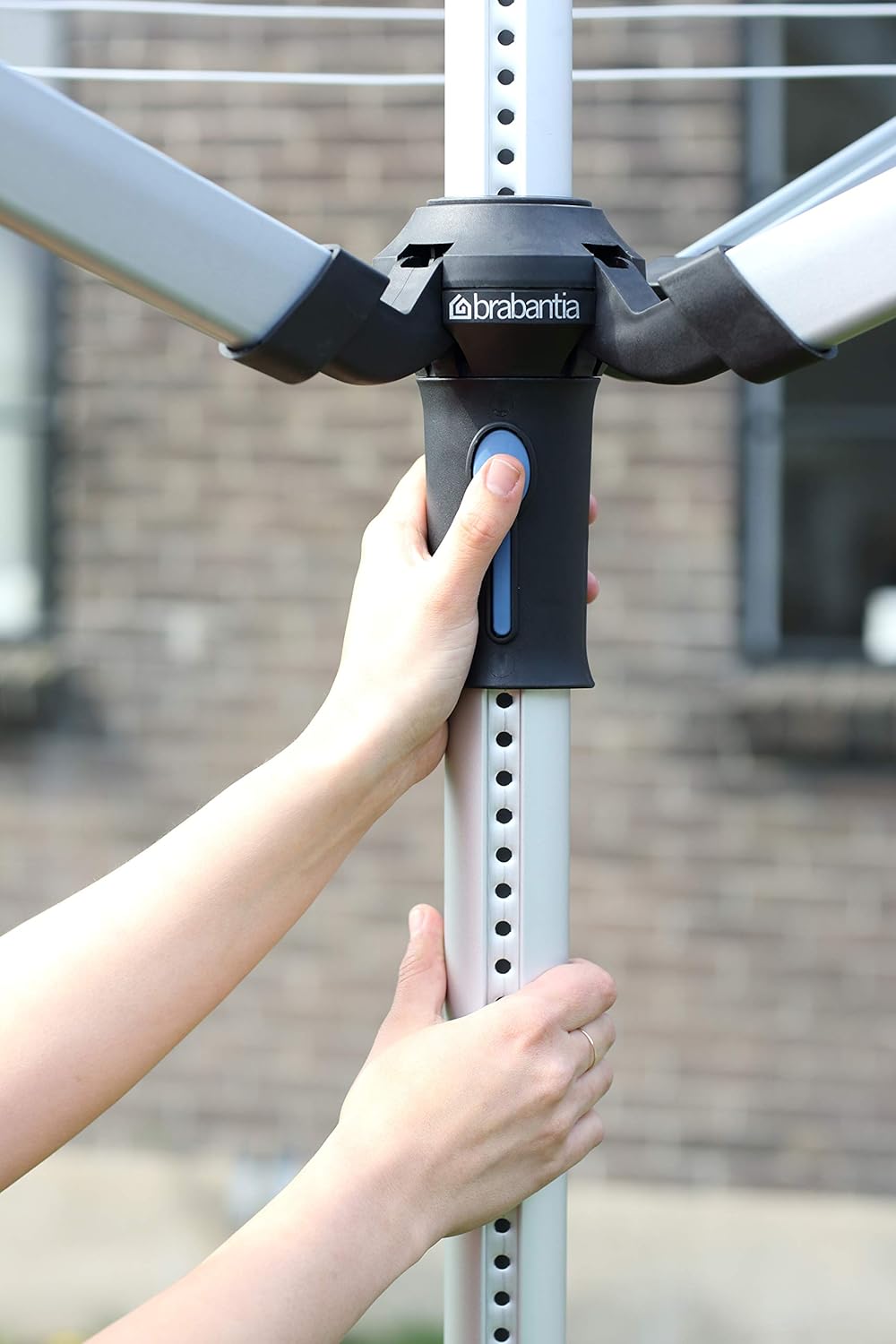 Brabantia 50m Lift-O-Matic Advance Rotary Washing Line (Grey) Multiple Height Adjustments - Image 4