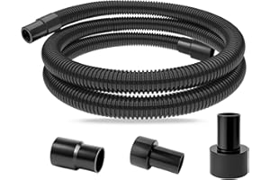 MITANSLE MITENSLE 10 Ft Dust Collection Hose Kit with 5 Fittings Ultimatefor Woodworking Power Tools,Home Use and Wet/Dry Shop Vacuums