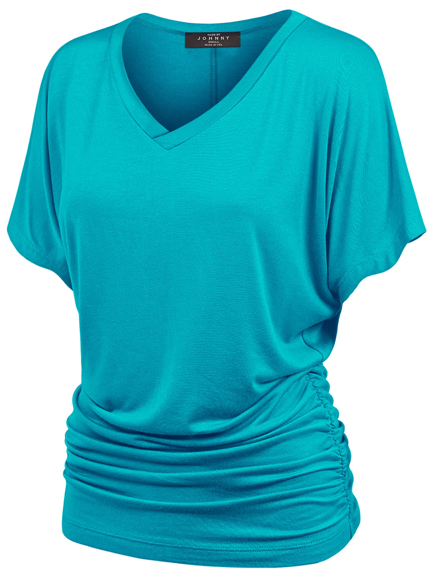 Made by Johnny MBJ WT1037 V Neck Short Sleeve