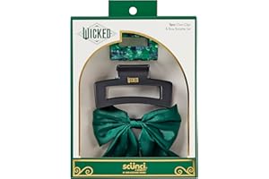 Wicked 3PK Claw Clip & Bow Barrette set - hair clips - gift box - hair clips for women - gifts for her - hair accessories -Scunci by Conair