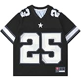 SHENHE Men's Graphic Tees Y2K Oversized Short Sleeve Sports American Football Jerseys Top Shirts