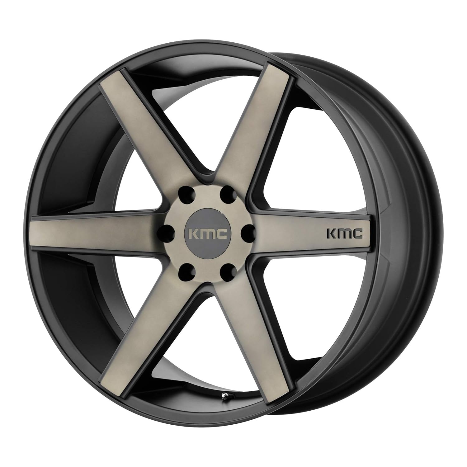 KMC KM704 20x8.5 6x5.5 15mm Black/Dark Tint Wheel Rim 20 Inch Wheels ...