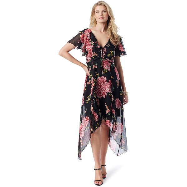 jessica simpson women's short sleeve lace ruffle hem dress White lace dress jessica simpson