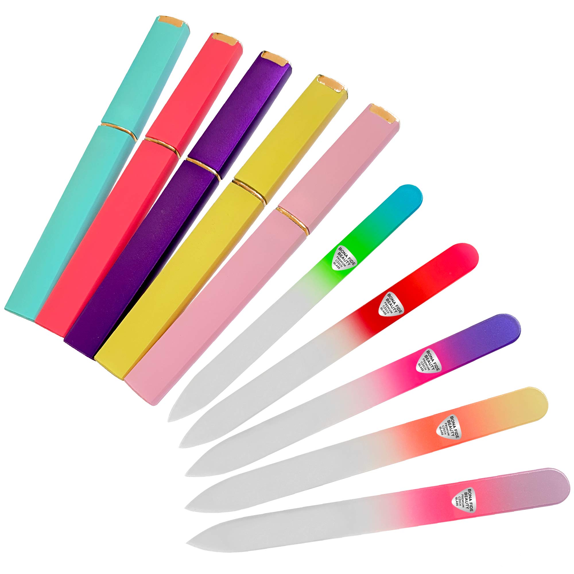 Buy Bona Fide Beauty Glass Nail Files, Manicure Fingernail Files with