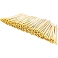 100 Count - 3" Long Yellow Color Matches | Three Inch Coloful Loose Wooden Safety Match Sticks for Candle Display | Refill Decorative Jar Holder Bottle | Striker Included