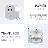 TechMax US to UK Plug Adapter Pack of 2 Type A B to G USA Canada Mexico China view 4