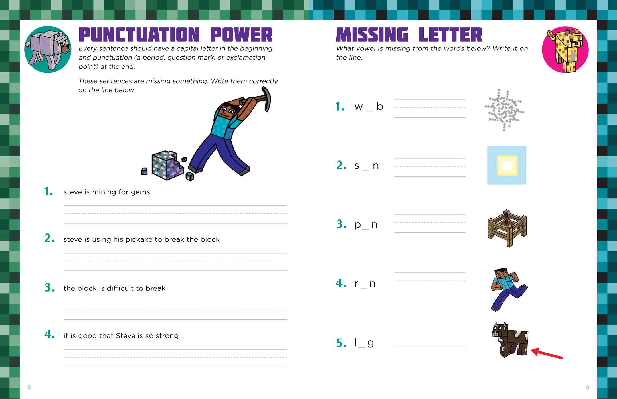 Spelling for Minecrafters: Grade 1 Spelling for Minecrafters: Grade 1 Paperback