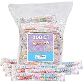 Smarties Candy Necklace - Bulk Candy Individually Wrapped - Gluten Free &amp; Vegan, Fruit Flavored, Hard Candy on Stretch String - Perfect For Birthdays &amp; Halloween Hard Candy - 5 lb, 100 Count Bag