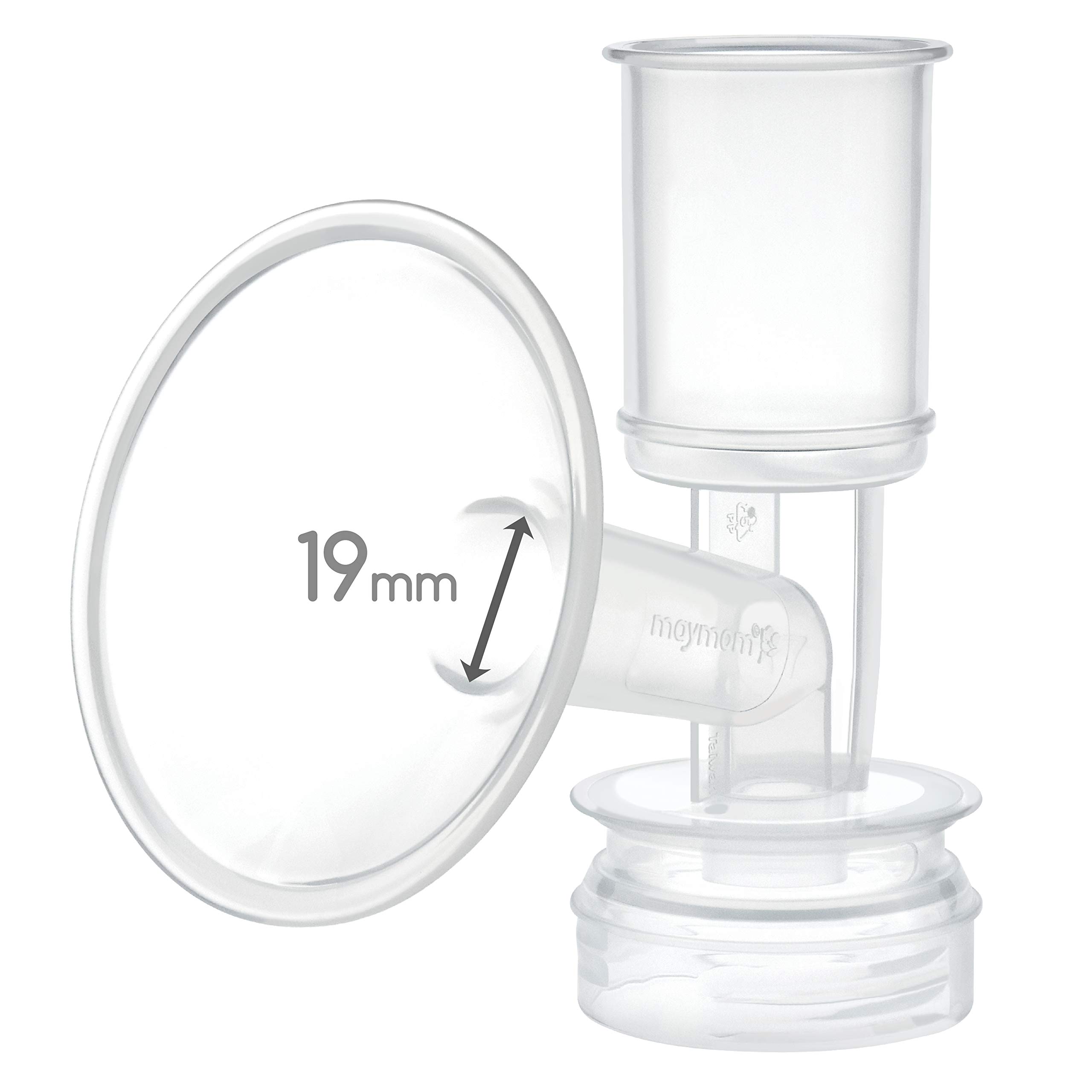 Maymom One Piece Breast Shield Flange for Ameda Breast Pumps (X-Small (19mm))