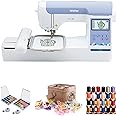 Brother Elite PE900 Large Embroidery Machine with Wireless LAN Connection with Sewing Bundle (4 Items)