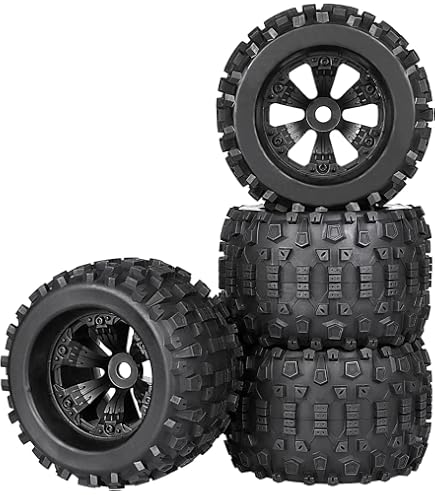 Pneumatico Traxxas Canyon Con Cerchio Geode Cromato, Attacco 17 Mm, Originale Summit TRX5673