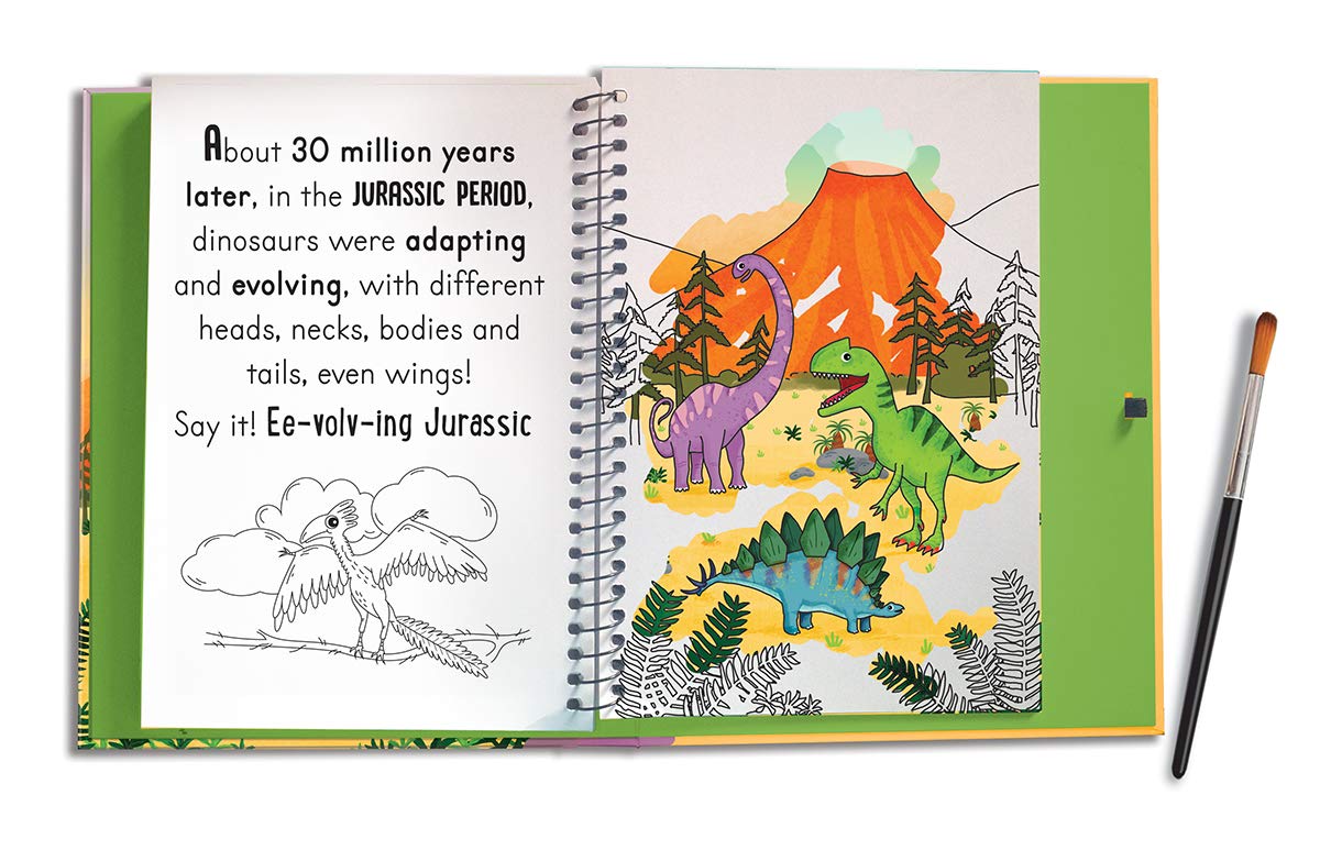 Scales and Tails - Dinosaurs (Magic Water Colouring): Copper ...
