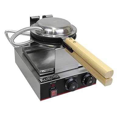 KuKoo Gastronomie Profi Waffeleisen Gastro-Waffeleisen Waffelautomat mit Gratis Waffelzange