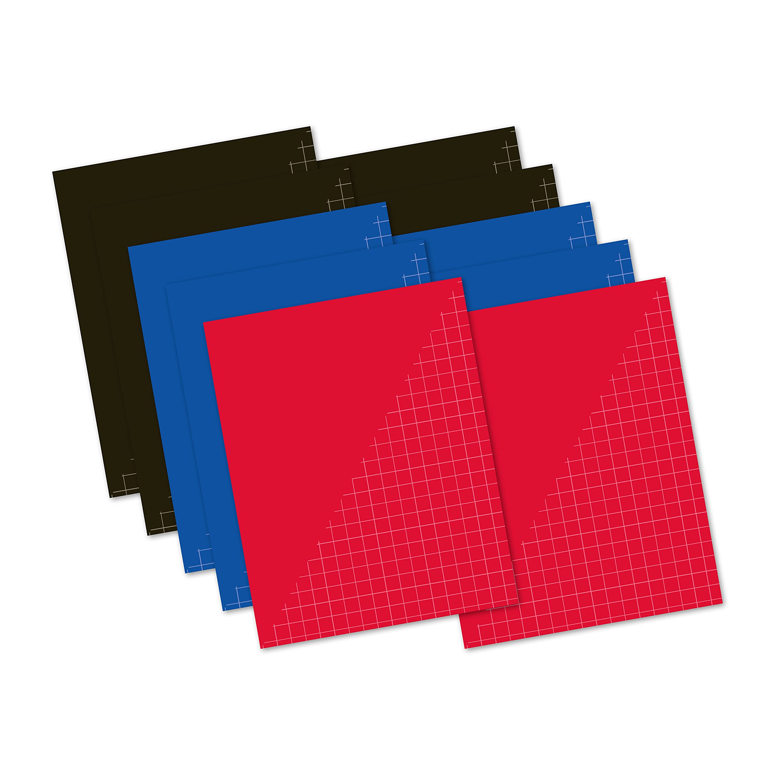 Kangaro Exercise Books A5 Squared 10 mm 80 Sheets Assorted Pack of 10 โ image 1