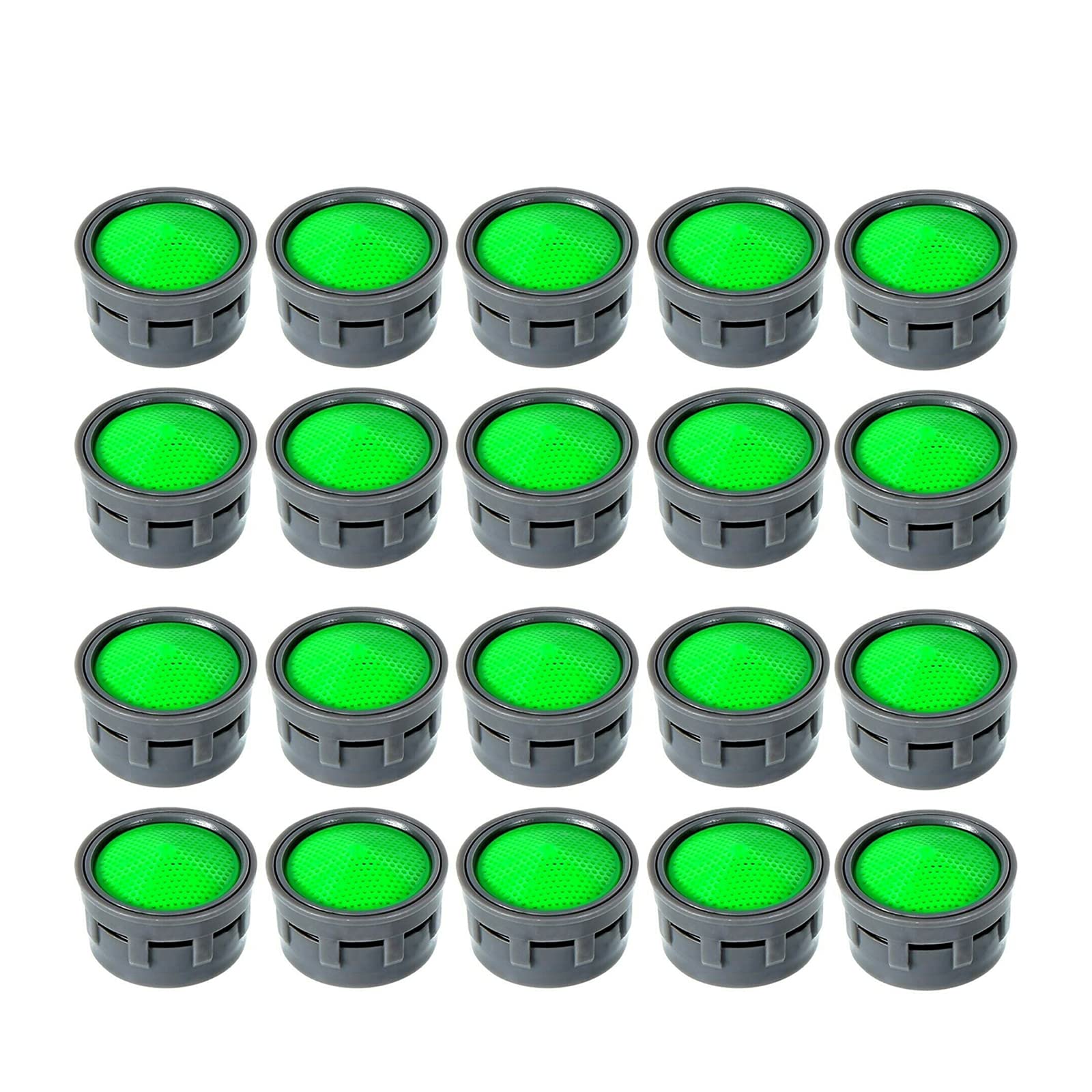 WMLBK 20PCS Basin Tap Filter-Tap Aerator- Faucet Plastic Insert Replacement Nozzle Filter - Faucet Flow Restrictor Replacement Parts for Kitchen,Bathroom